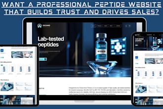 build peptide website research peptide shopify store woocommerce peptide store