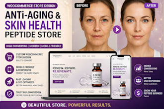 anti aging, skin care health peptide store, anti aging woocommerce website