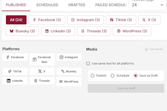 social media API integration and automation system