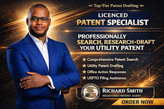 draft, search and write your utility patent application professionally, upsto