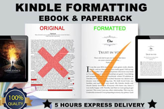 do book formatting and publishing children book paperback formatting kdp lulu
