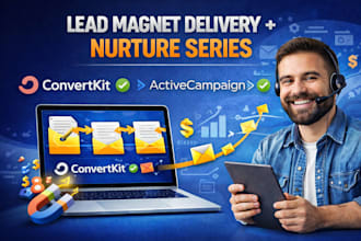 set up lead magnet delivery and nurture email series