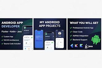 build modern android mobile app with flutter and mvvm architecture