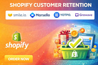 setup shopify customer retention rivo smile io marsello yotpo growave joy riseai