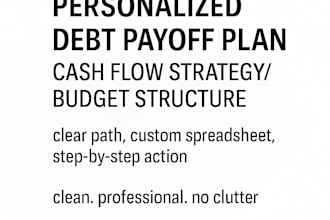 create a personalized debt payoff strategy and budget plan