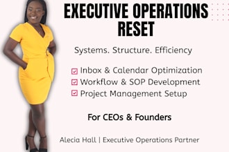 optimize your executive systems, workflows and operations