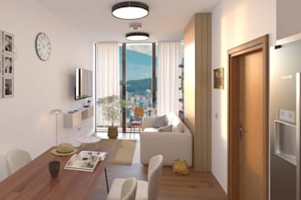 model and render photorealistic 3d exterior image