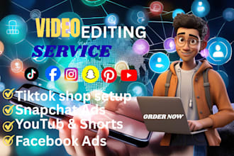 create videos tiktok shop setup snapchat ads