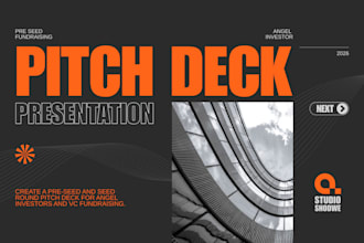 create startup pre seed fund pitch deck angel vc investor seed round pitch deck