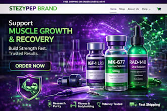 build a high needed peptide anti aging website for lab athletes nootropics colla