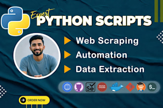develop python automation scripts, web and desktop apps