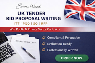 write winning UK tender bid proposal itt pqq sq rfp for contracts