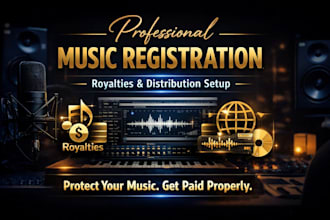 register your music for royalties and digital distribution properly