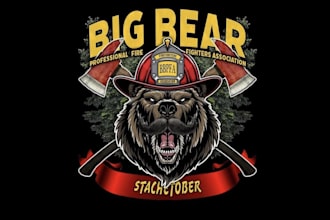 design high quality fire department logo with unlimited revision