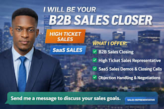 close high ticket saas sales b2b sales and appointment setting