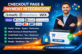 do shopify wordpress checkout setup with stripe paypal visa mastercard tax cal