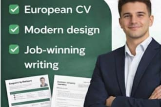 create a proffesional CV and cover letter for any job
