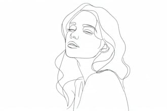 draw unique one line art, minimalist line art, vector line art illustration