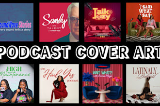 custom music album cover, podcast cover art, album cover art, spotify canvas