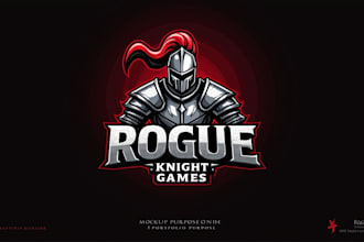 make amazing rogue knight logo with unlimited revisions