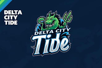 design an awesome delta city tide logo within two days