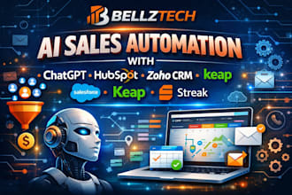 create ai sales automation with chatgpt hubspot zoho crm salesforce keap streak