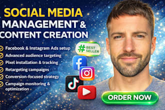 be sport social media manager instagram facebook marketing tiktok post meta ads