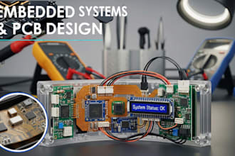 design and develop embedded systems, flexible pcb and compact electronics