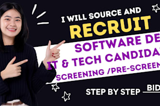 source recruit screen qualified software developers tech professionals job roles