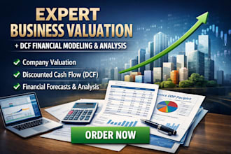 do expert business valuation, dcf financial modeling and analysis
