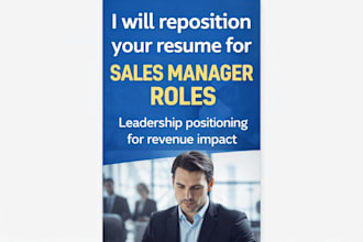 strategically reposition your resume for sales manager roles