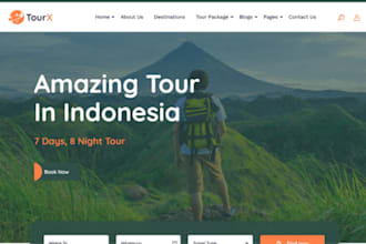 design wix tour website travel website booking website travel agency website