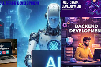 custom full stack ai website development, backend front end full stack developer