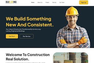 design wix civil engineer website construction consultant contractor portfolio