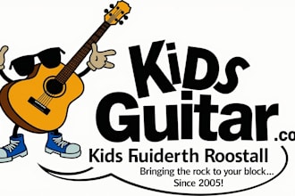 do creative guitar logo for your business