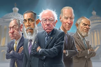 make a hilarious digital political cartoon