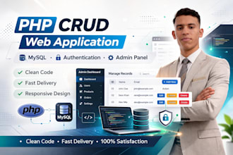 build a simple PHP crud web application