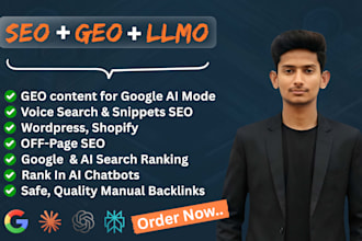 rank website on google gemini and chatgpt using SEO GEO llmo