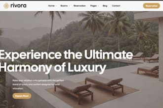design wix hotel website accommodation website hospitality brand website