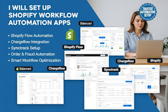 setup shopify workflow automation shopify flow chargeflow synctrack website