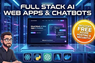 build a full stack ai website and web app with free azure deployment and hosting