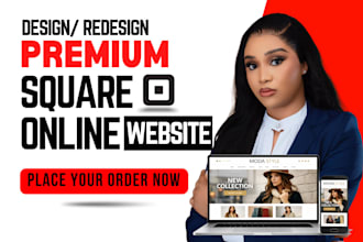 square online store, square website design squarespace website redesign