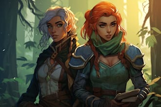 dnd character art and dnd character art