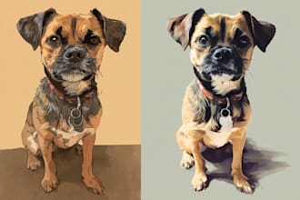 illustrate your pet in disney pixar style