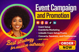 be your eventbrite virtual assistant and marketing expert, event promotion