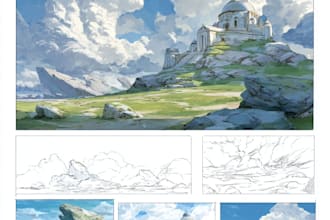 paint an environmental concept art