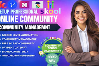 setup and manage your skool community using gohighlevel CRM ghl community