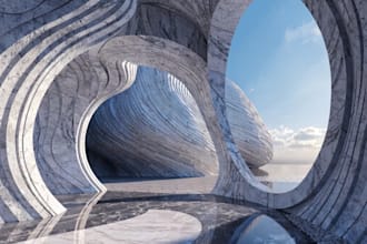 make interior 3d rendering architecture, exterior rendering