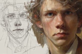 paint a realistic digital portrait