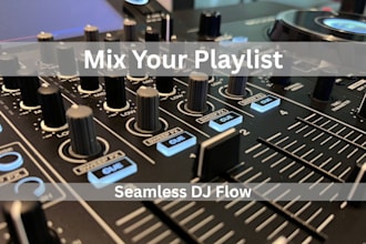 turn your playlist into a smooth dj mix for your event or workout